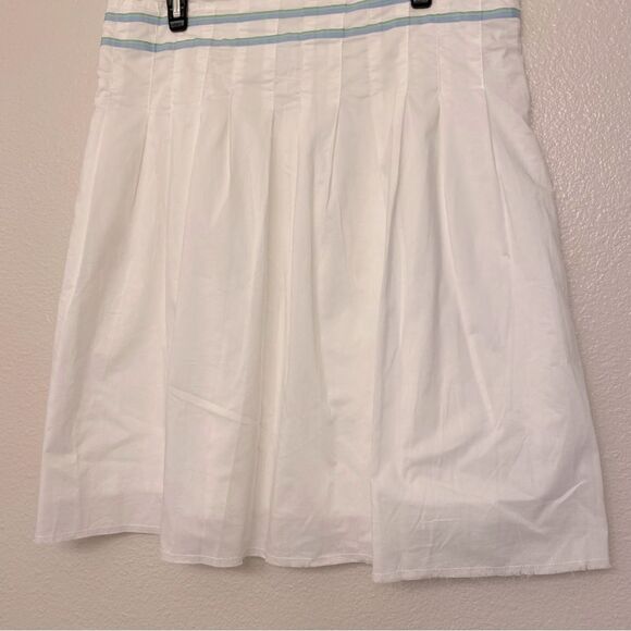 Old Navy vintage white lightweight Knee Length a line skirt beachy preppy 12 - Picture 2 of 8
